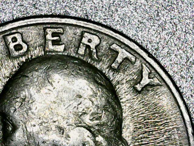 1983-P-25c---Rays-Radiating-360-Degrees-From-Both-Obverse-&-Reverse?